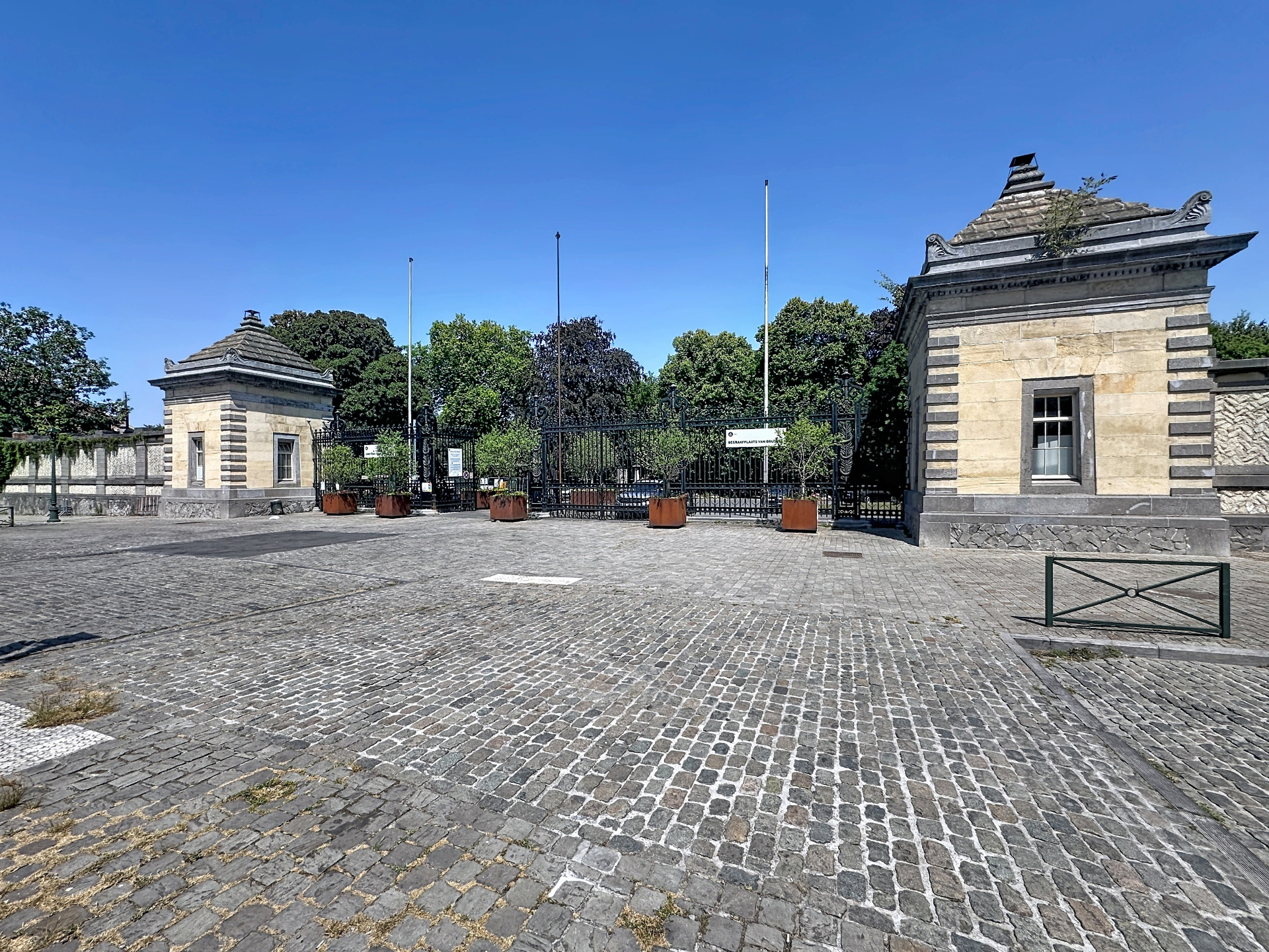 L'entrée du cimetière de Bruxelles à Evere