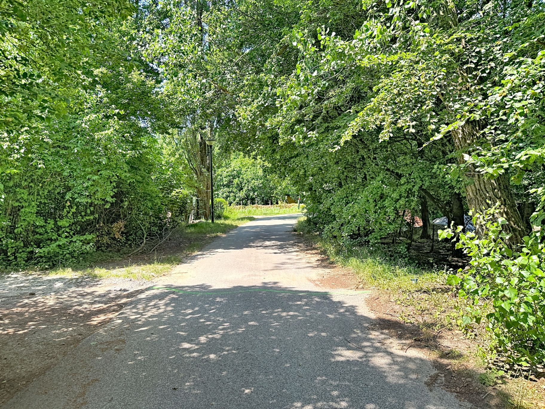 Chemin verdoyant à Neder-Over-Heembeek