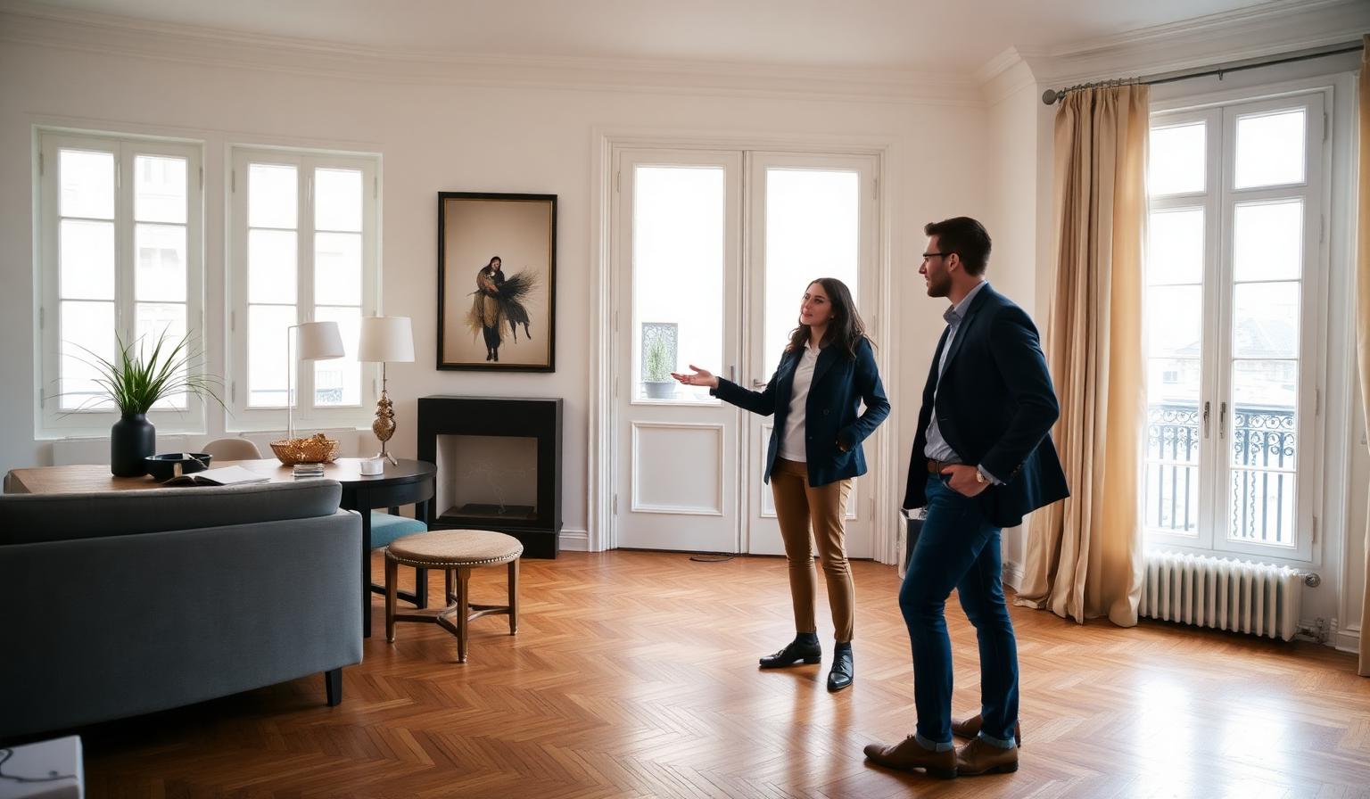 Visite d'un bien immobilier à Bruxelles